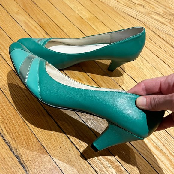 Emerald Green Heels - Size 9 - Seychelles - Super Cute - Picture 1 of 16